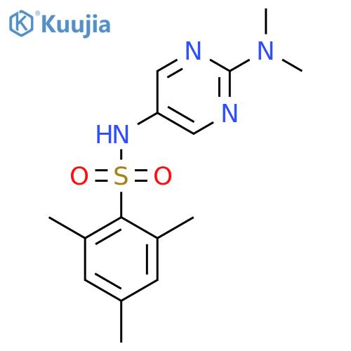 N-[2-(dimethylamino)pyrimidin-5-yl]-2,4,6-trimethylbenzene-1-sulfonamide structure