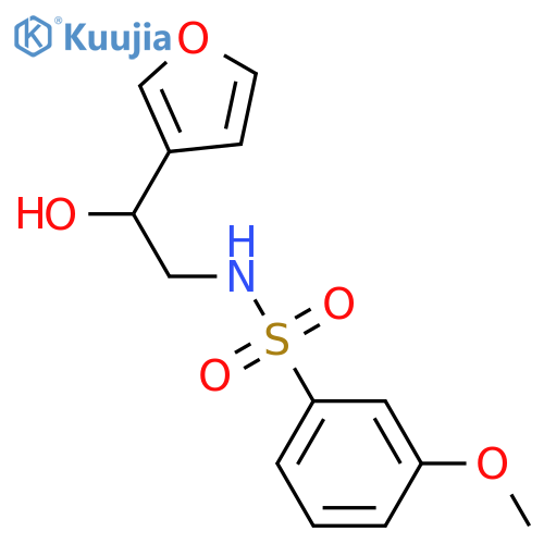 N-[2-(furan-3-yl)-2-hydroxyethyl]-3-methoxybenzene-1-sulfonamide structure