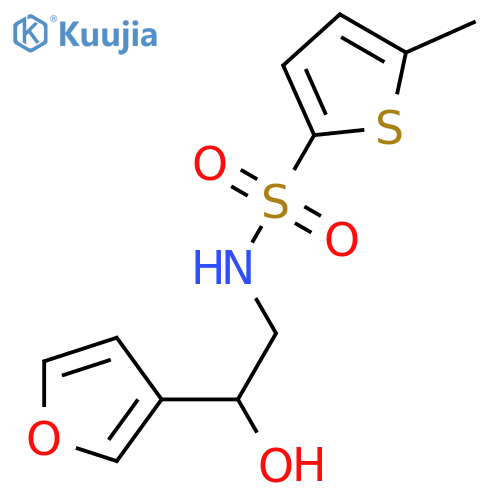 N-[2-(furan-3-yl)-2-hydroxyethyl]-5-methylthiophene-2-sulfonamide structure