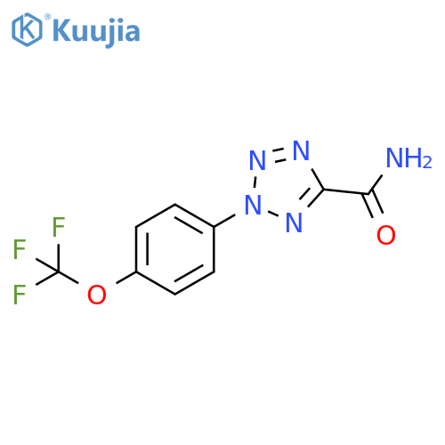 2-4-(trifluoromethoxy)phenyl-2H-1,2,3,4-tetrazole-5-carboxamide structure