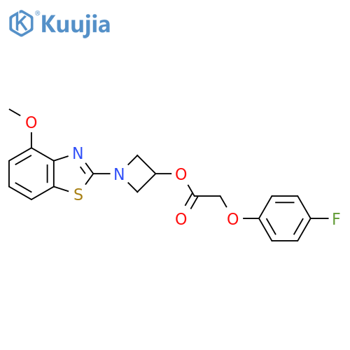 1-(4-methoxy-1,3-benzothiazol-2-yl)azetidin-3-yl 2-(4-fluorophenoxy)acetate structure