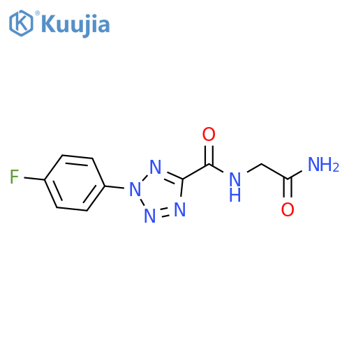 2-{2-(4-fluorophenyl)-2H-1,2,3,4-tetrazol-5-ylformamido}acetamide structure