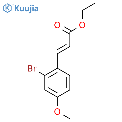 Ethyl (2E)-3-(2-bromo-4-methoxyphenyl)prop-2-enoate structure