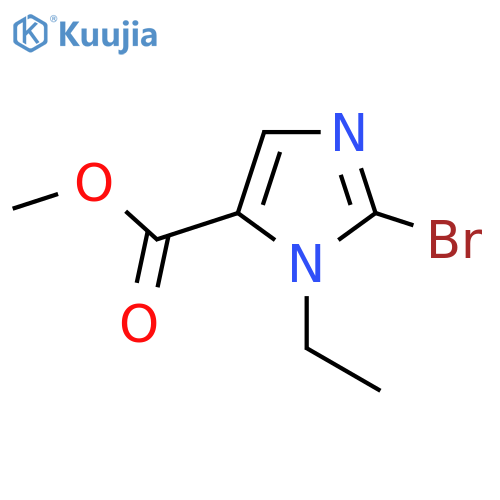 Methyl 2-bromo-1-ethyl-1H-imidazole-5-carboxylate structure