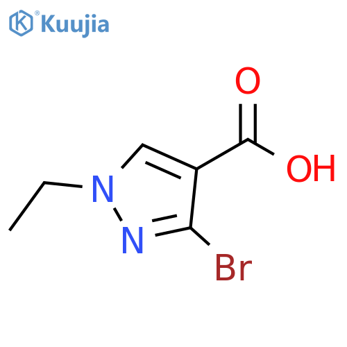 3-Bromo-1-ethyl-1H-pyrazole-4-carboxylic acid structure