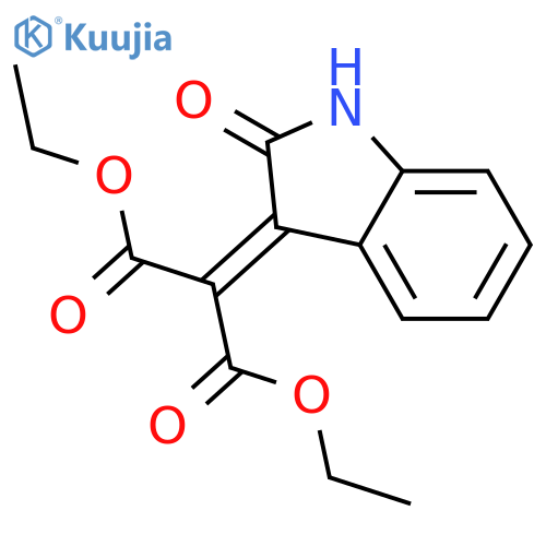 Diethyl 2-(2-oxo-1h-indol-3-ylidene)propanedioate structure