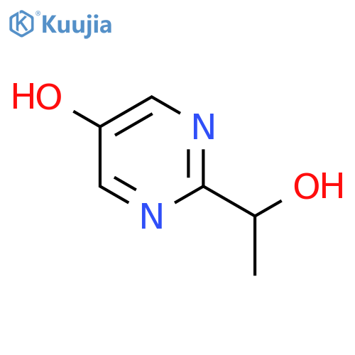2-(1-Hydroxyethyl)pyrimidin-5-ol structure