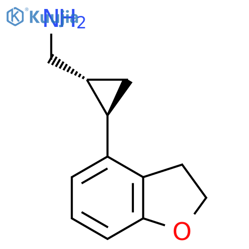 ((1R,2R)-2-(2,3-Dihydrobenzofuran-4-yl)cyclopropyl)methanamine structure