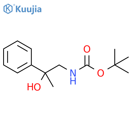 tert-butyl N-(2-hydroxy-2-phenylpropyl)carbamate structure