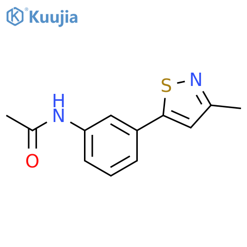 N-3-(3-Methyl-isothiazol-5-yl)-phenyl-acetamide structure