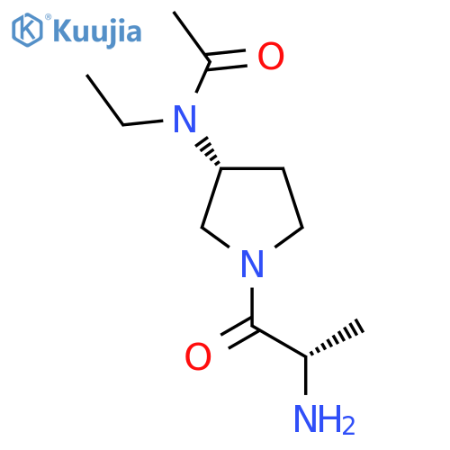 N-[(R)-1-((S)-2-Amino-propionyl)-pyrrolidin-3-yl]-N-ethyl-acetamide structure