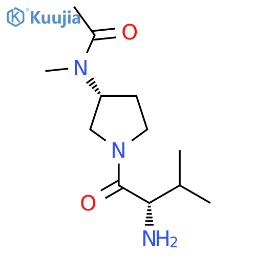 N-[(R)-1-((S)-2-Amino-3-methyl-butyryl)-pyrrolidin-3-yl]-N-methyl-acetamide structure