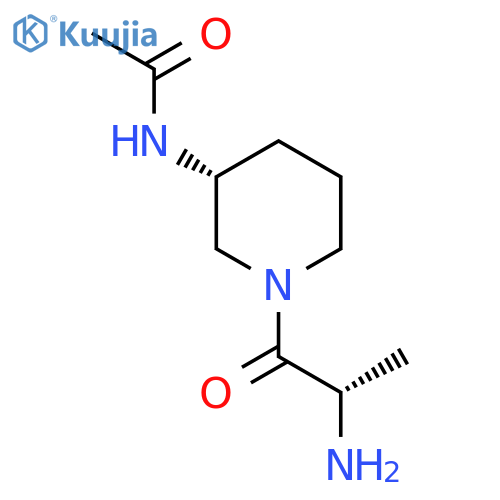 N-[(R)-1-((S)-2-Amino-propionyl)-piperidin-3-yl]-acetamide structure