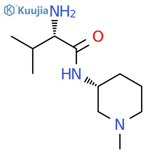 (S)-2-Amino-3-methyl-N-((R)-1-methyl-piperidin-3-yl)-butyramide structure