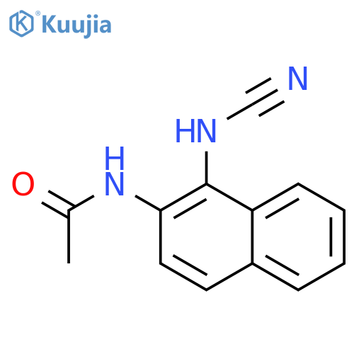 Acetamide, N-[1-(cyanoamino)naphthalenyl]- structure