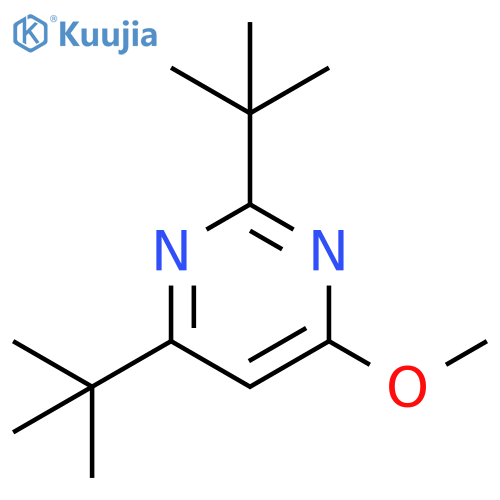 Pyrimidine, 2,4-bis(1,1-dimethylethyl)-6-methoxy- structure