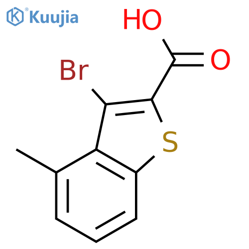 3-Bromo-4-methylbenzo[b]thiophene-2-carboxylic acid structure