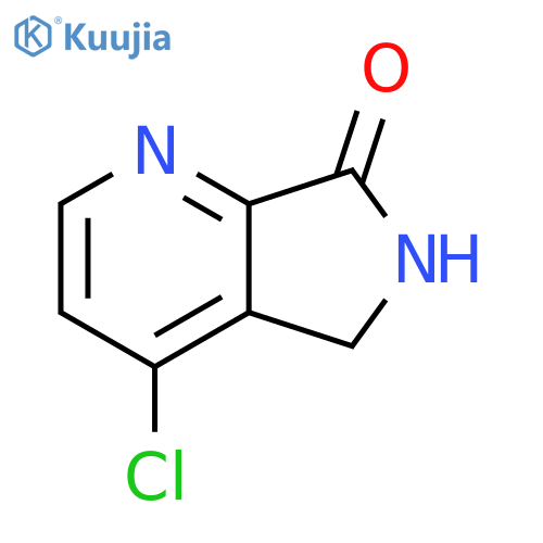 4-chloro-5H-pyrrolo[3,4-b]pyridin-7(6H)-one structure