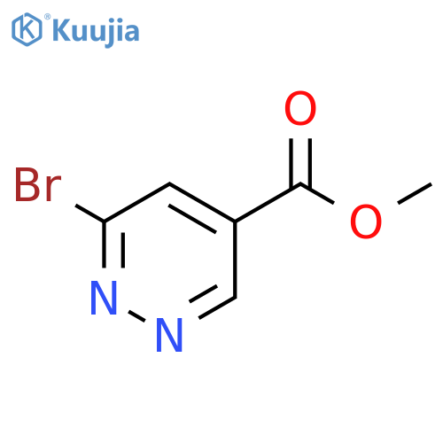 4-Pyridazinecarboxylic acid, 6-bromo-, methyl ester structure