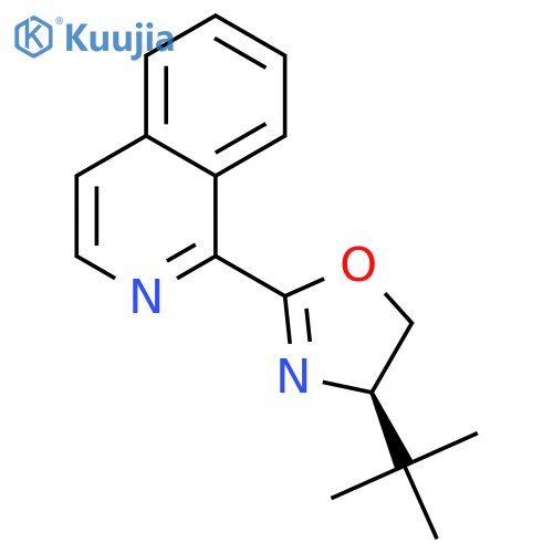1-[(4R)-4-Tert-Butyl-4,5-dihydro-2-oxazolyl]isoquinoline structure