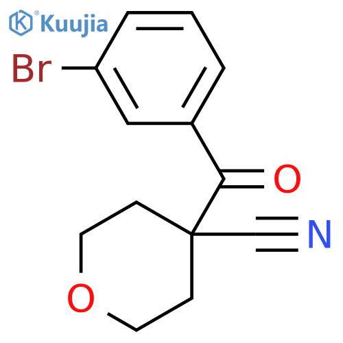 4-(3-Bromo-benzoyl)-tetrahydro-pyran-4-carbonitrile structure