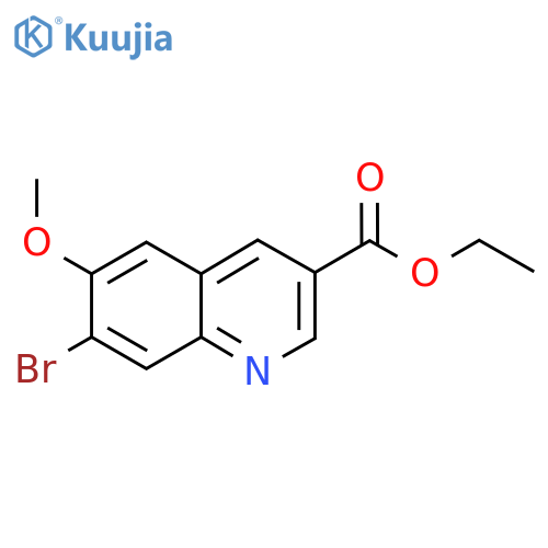 Ethyl 7-bromo-6-methoxyquinoline-3-carboxylate structure