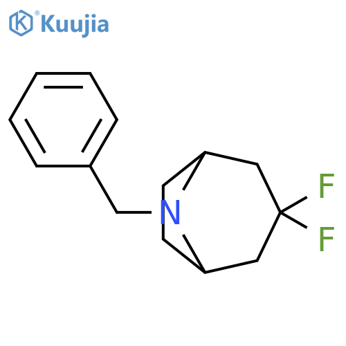 8-benzyl-3,3-difluoro-8-azabicyclo3.2.1octane structure