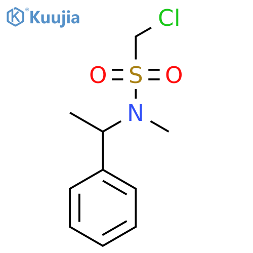1-chloro-N-methyl-N-(1-phenylethyl)methanesulfonamide structure