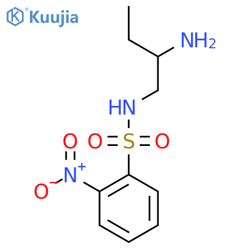 N-(2-aminobutyl)-2-nitrobenzene-1-sulfonamide structure