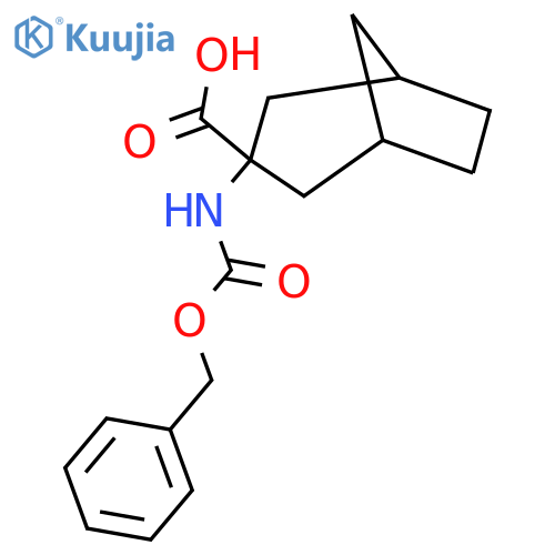 3-{(benzyloxy)carbonylamino}bicyclo3.2.1octane-3-carboxylic acid structure