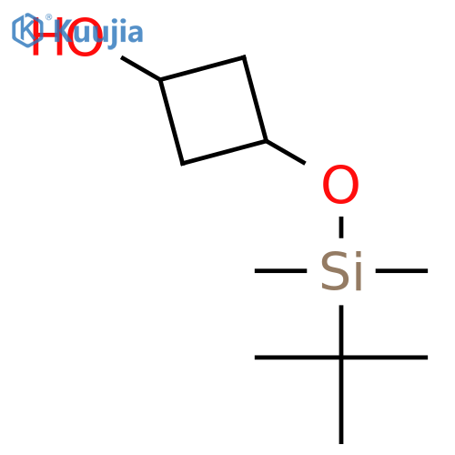 trans-3-[[(1,1-dimethylethyl)dimethylsilyl]oxy]cyclobutanol structure