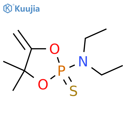 1,3,2-Dioxaphospholan-2-amine, N,N-diethyl-4,4-dimethyl-5-methylene-, 2-sulfide structure