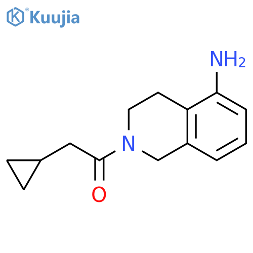 1-(5-amino-1,2,3,4-tetrahydroisoquinolin-2-yl)-2-cyclopropylethan-1-one structure