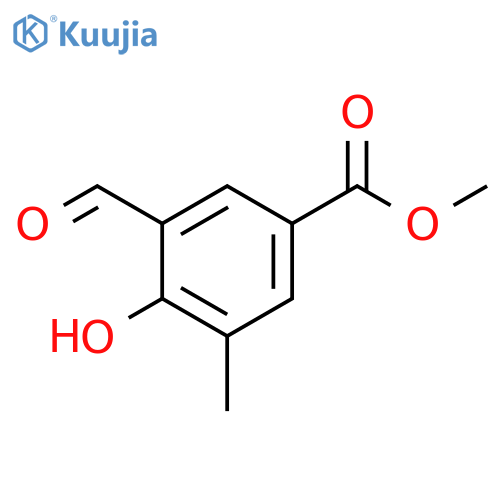 3-Formyl-4-hydroxy-5-methyl-benzoic acid methyl ester structure