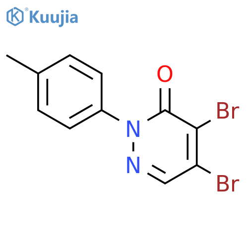 4,5-Dibromo-2-p-tolyl-2H-pyridazin-3-one structure