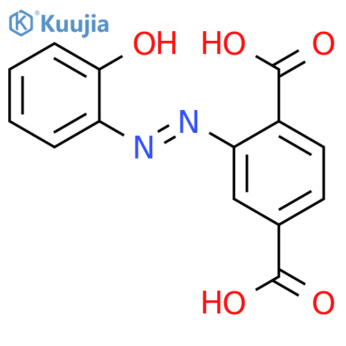 1,4-Benzenedicarboxylic acid, 2-[2-(2-hydroxyphenyl)diazenyl]- structure