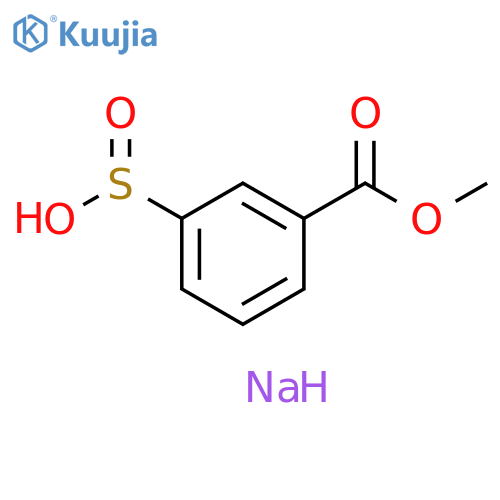 Benzoic acid, 3-sulfino-, 1-methyl ester, sodium salt (1:1) structure
