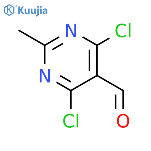 4,6-Dichloro-2-methylpyrimidine-5-carbaldehyde structure