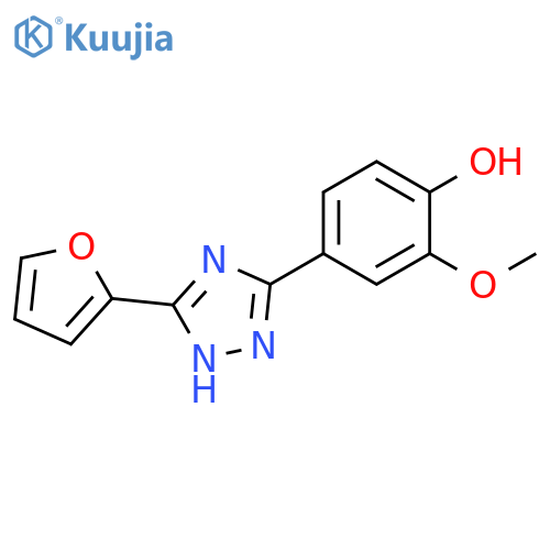 4-(5-Furan-2-yl-2H-[1,2,4]triazol-3-yl)-2-methoxy-phenol structure