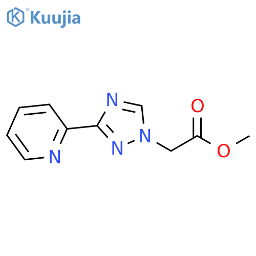 (3-Pyridin-2-yl-[1,2,4]triazol-1-yl)-acetic acid methyl ester structure