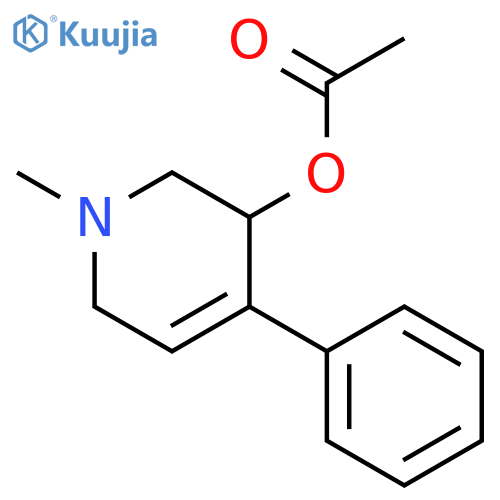 3-Pyridinol,1,2,3,6-tetrahydro-1-methyl-4-phenyl-, 3-acetate structure