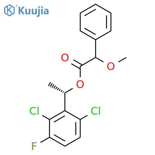 (S)-1-(2,6-Dichloro-3-fluorophenyl)ethyl 2-methoxy-2-phenylacetate structure