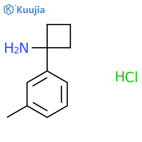 1-(3-methylphenyl)cyclobutan-1-amine hydrochloride structure