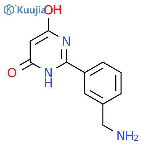 2-(3-(Aminomethyl)phenyl)pyrimidine-4,6-diol structure