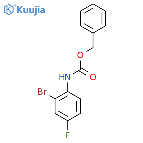 Benzyl (2-bromo-4-fluorophenyl)carbamate structure