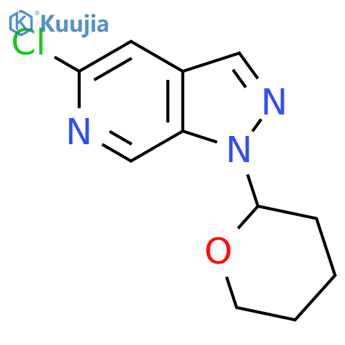 5-Chloro-1-(tetrahydro-2H-pyran-2-yl)-1H-pyrazolo[3,4-c]pyridine structure