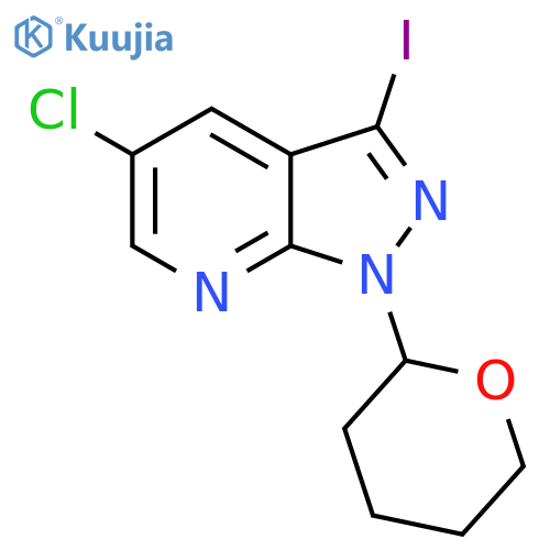 5-Chloro-1-(tetrahydro-2H-pyran-2-yl)-3-iodo-1H-pyrazolo3,4-bpyridine structure