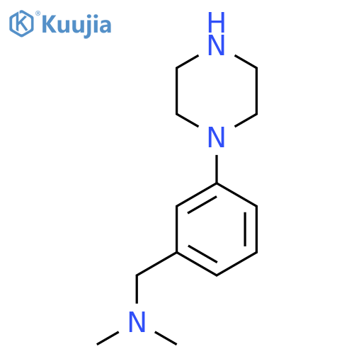 dimethyl({3-(piperazin-1-yl)phenylmethyl})amine structure
