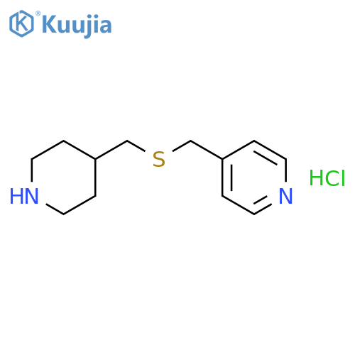 4-(((Piperidin-4-ylmethyl)thio)methyl)pyridine hydrochloride structure