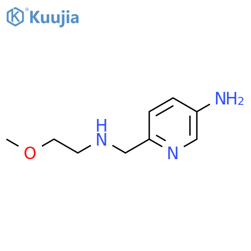 6-{(2-methoxyethyl)aminomethyl}pyridin-3-amine structure
